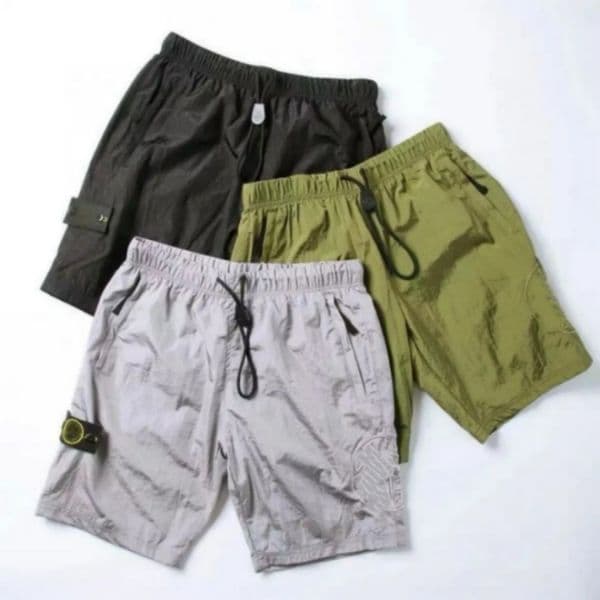 Designer Shorts Men Casual Cargo Shorts Black White Solid Color Summer Tactical Multipocket Short Pants Loose Male Outdoor Hunting Fishing