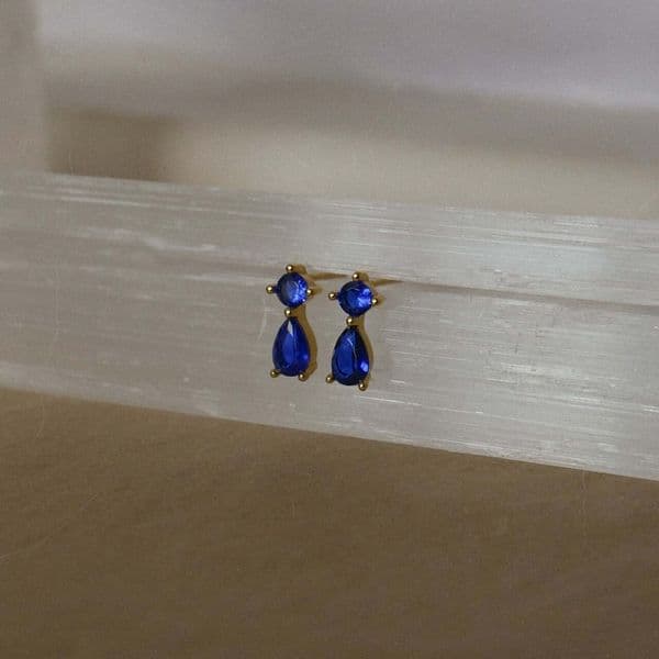 S925 pure silver simple exquisite water drop zircon for women, fairy-like, versatile, cool and stylish fashion earrings