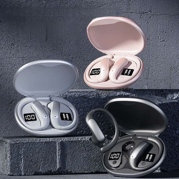 Bluetooth Earphones Smart New Hook OWS Open Ear Wireless Dual Digital Display Private Model