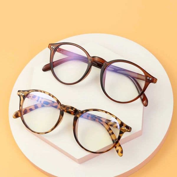 Blue Anti Light Glasses Retro Ultralight Round Frame For Women Men Optical Spectacles Blocking Gaming Filter Glasses1 Pcs H260316
