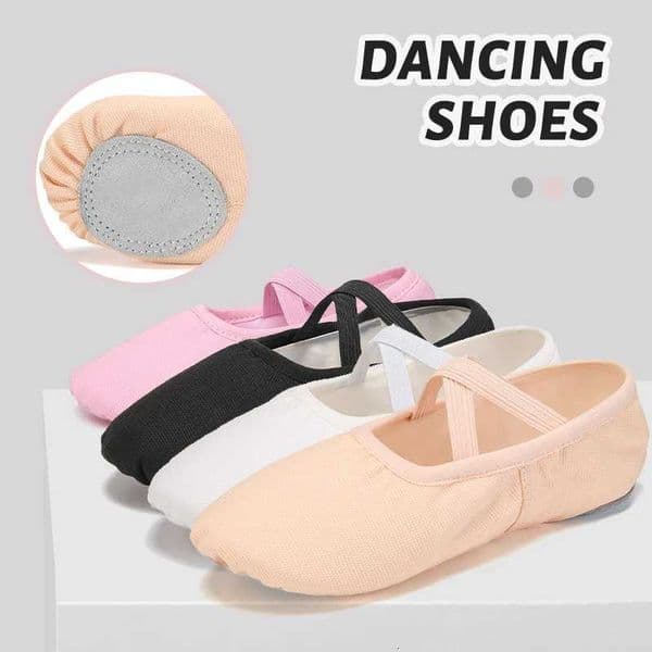 Women Ballet Shoes Girls Dance Slippers Split Sole Gymnastics Yoga Dancing Shoes Canvas Children Adult Ballerina Shoes S260314W9PV