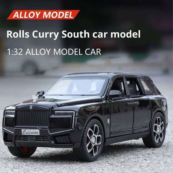 1:32 Scale Rolls-Royce Cullinan Alloy Diecast Classic Car Model Retro Sound Light Pull Back Kid Gift Collect Ornament boys toy 26W0317