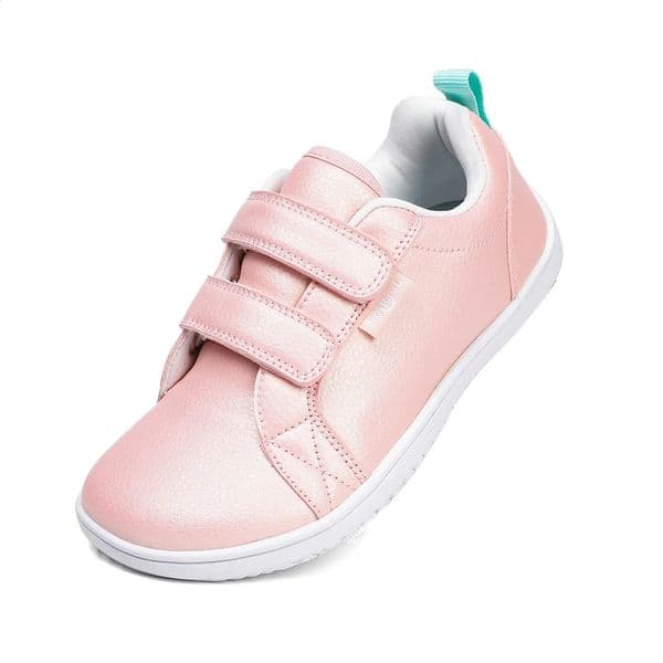 Boys Girls Barefoot Shoes Kids Wide Toe Minimalist Fashion Sneakers Lightweight Hook Loop Artificial Leather Walking Flats 260317