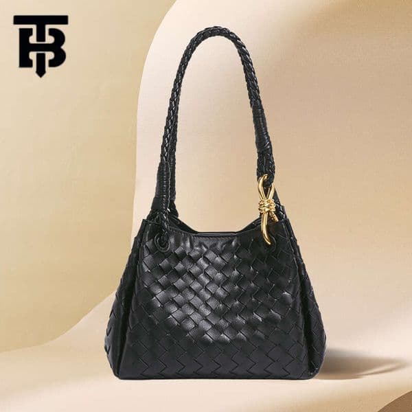 Tote Bag Luxury Bag Retro Handwoven Plaid Bucket Bag Luxury Versatile Commuter Women's Handbag Large Capacity Street Style Leather Shoulder Bag Designer Bags