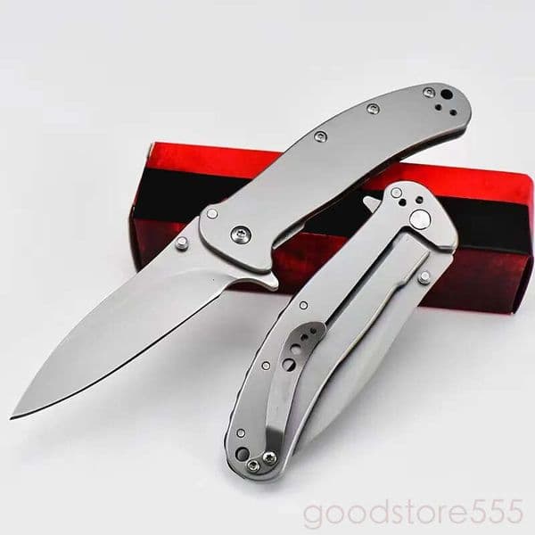 KS 1730/1730SS Zing SS Pocket Flip Knife 8Cr13Mov fixed blade knife Blade 420 Steel Handle couteau Folding Knife Outdoor Hiking Tool Tactical Survival pocket kn