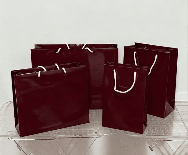 brand designer red Gift Paper bag for handbags Tote shoulder crossbody bag clothing shoes packaging 3 size Shopping Bags Wholesale