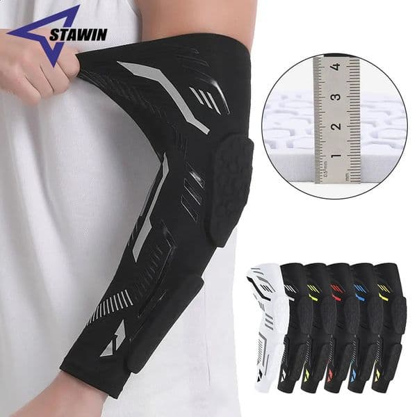 1 Pcs Sports Padded Arm Sleeves Protective Compression Elbow Pad Basketball Football Volleyball Soccer Gym Sport Guards Home 260317