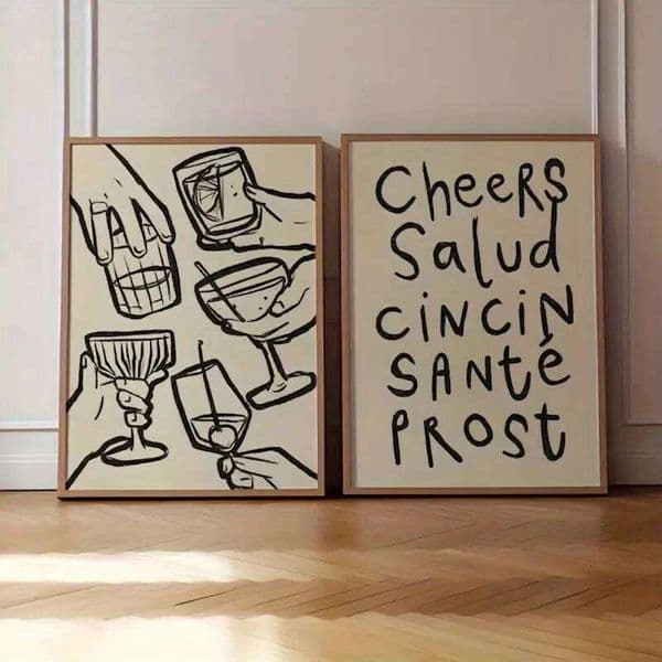 s Retro Wine Wall Art Prints Canvas Painting Poster Picture For Living Bed DiningRoom Home Decor (No picture frame 26W0317
