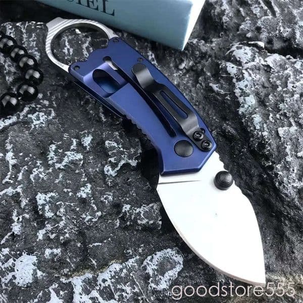 KS 8710 pocket knife Antic Multi-Function fixed blade knife Pocket Folding Knife 8Cr13Mov Gray titanium coating Blade Aviation couteau Aluminum Handle Outdoor S