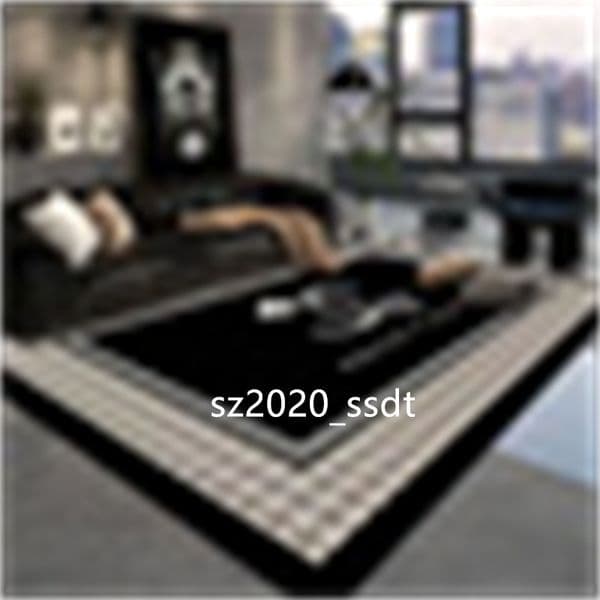 High end square home decoration floor mats, bedroom, living room, door mats, soft multi specification carpets, anti slip carpets, fashionable design foot mats