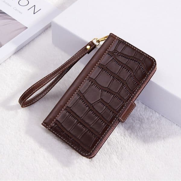 Crocodile Print Phone Case For Iphone 17 16 15 14 13 Pro 12 11 Max Plus 16Promax Hand Strap 17Promax Phone Case 15Promax Card Pocket 15Pro 17Pro Cover 14Pro 13Pro Shell