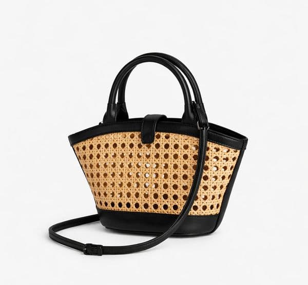 Designer Messenger Bags Luxury Fashion Hollow Basket Bag Fashion Hollow Bucket Bag Imation Wicker Woven Women Handbags Leather Shoulder Crossbody Bags
