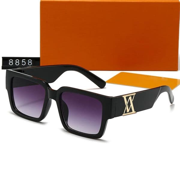 Designer Womens Sunglasses Large Frame Vacation Sunglass Outdoors 8 Colors Men Eyeglasses Letters Polarized Sun Glass Adumbral