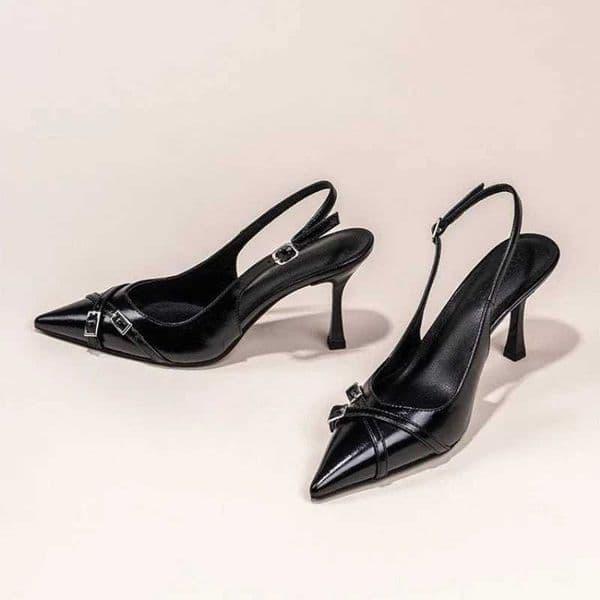 Fashion Pointed Toe Shallow Mouth Sandals New High-heeled Shoes Summer Elegant Decorated Stiletto Womens Heeled Pumps K260317