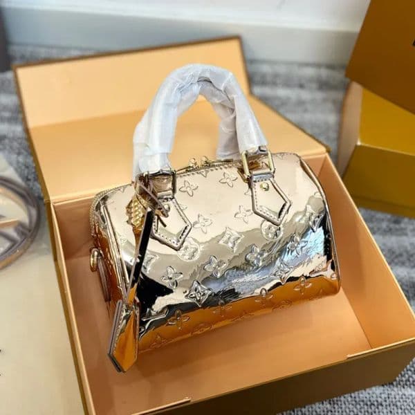 designer bag Mini bag Shoulder Bag Women Leather Denim Crossbody Luxury Brand bag Brown Flower fashionable Handbag Adjustable Strap
