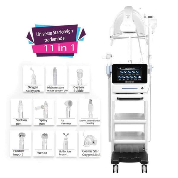 Wholesale Price Cosmic Star Microdermabrasion Hydra Oxygen Beauty Exfoliating Skin Deep Cleansing Hydrating Whitening Oxygen PNewon Mask Device