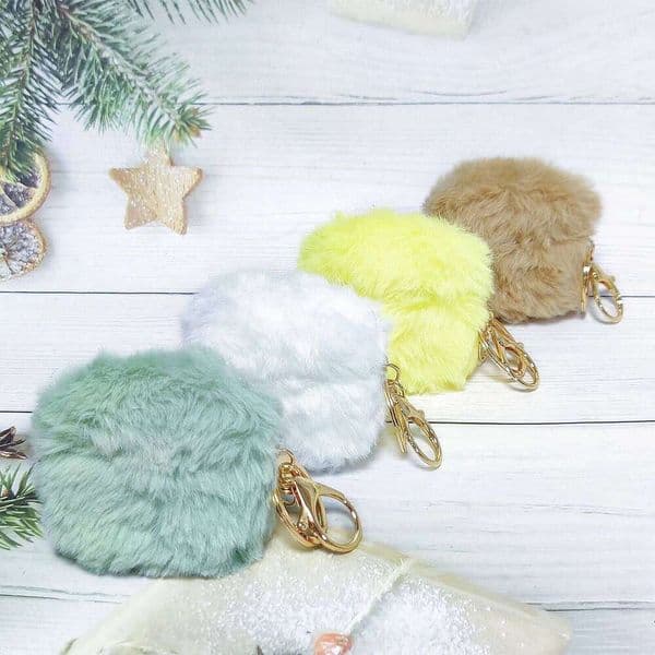 Plush case Pro3, soft and warm earphone cover AirPods 4, fluffy earbud bag for girls as a gift 26L0317