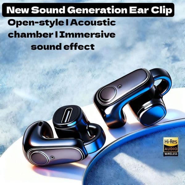 Sport Free Shipping Wireless Power Pop up Noise cancelling Bluetooth Earphones G6 Non In Ear Clip Hanging Earbuds with Noise Reduction Private ModelL260604