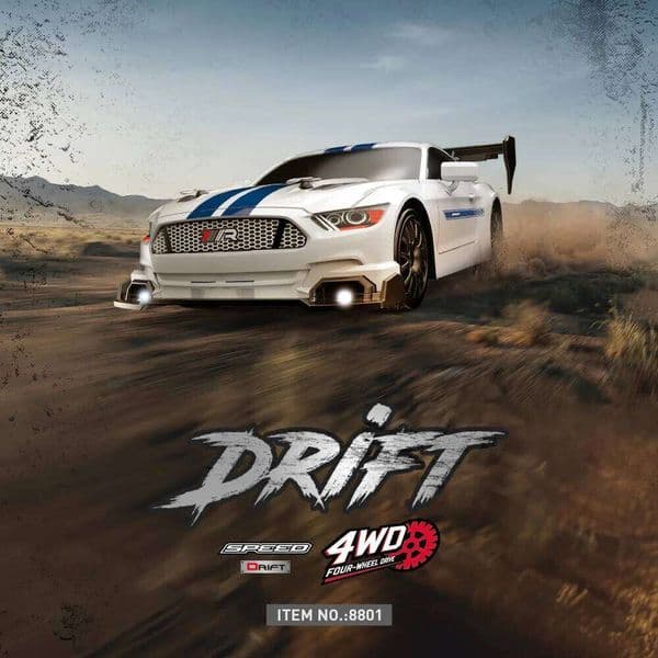 2026 New 124 RC drift vehicle Mustang 4WD cars car with remote control gift competition racing car childrens toy C260326