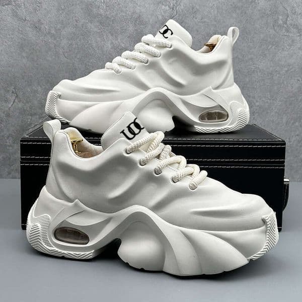 Cross-Border Hot-Selling Large Size Men's New Dad Thick-Soled Fashion Versatile Casual Shoes Sneakers Trendy