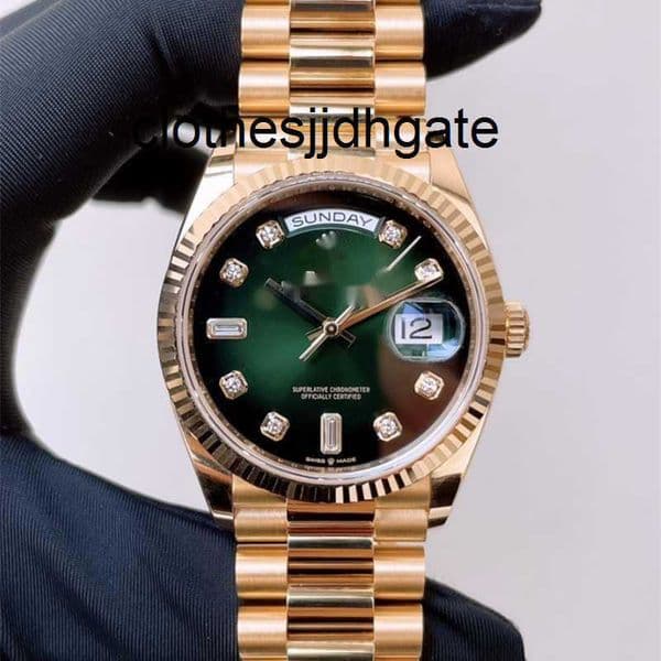 Luxury Watches Day-date128238smoked Green 36mm Automatic Mechanical Unisex Watch VHRI