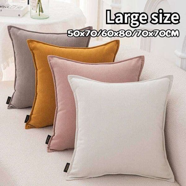 50x70/60x80/70x70CM Large Size Throw Pillow Stripe Solid Waist Cushion Cover Decor Home Decorative Pillowcase 26H0316