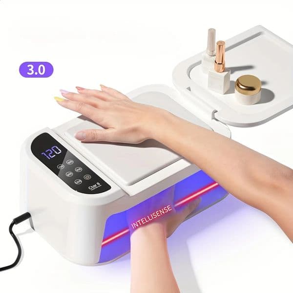 US PlugXEIJAYI 1pc LED Hand Pillow Light Lamp UV Glue Dryer Fast Nail Polish Curing With 5 Timers 260305