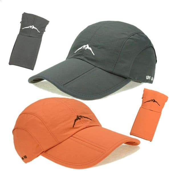 Waterproof Outdoor Sport Baseball Cap Unisex Spring Summer Quick Drying Hat Breathable Foldable Cycling hat Sun Protection 260316