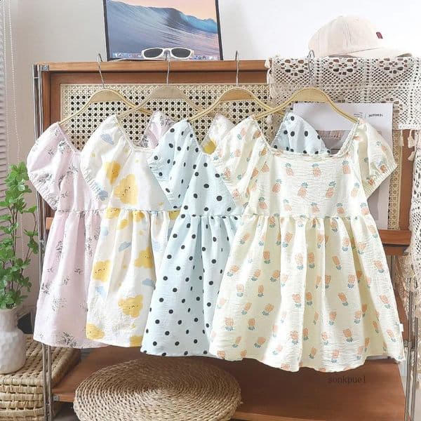2025 Kids Girl Dress Baby Girl Princess Dress Cute Summer Casual Dresses Childrens Clothing 260313