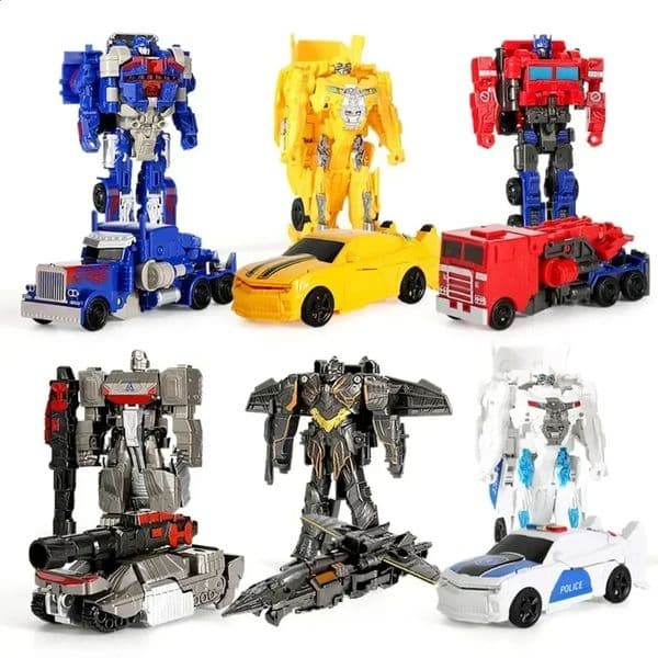 Transformation Car Anime Robot Model One Step Deformation Robot Toy Kid Puzzle Toy Deformation Car Action Figure Model 260316