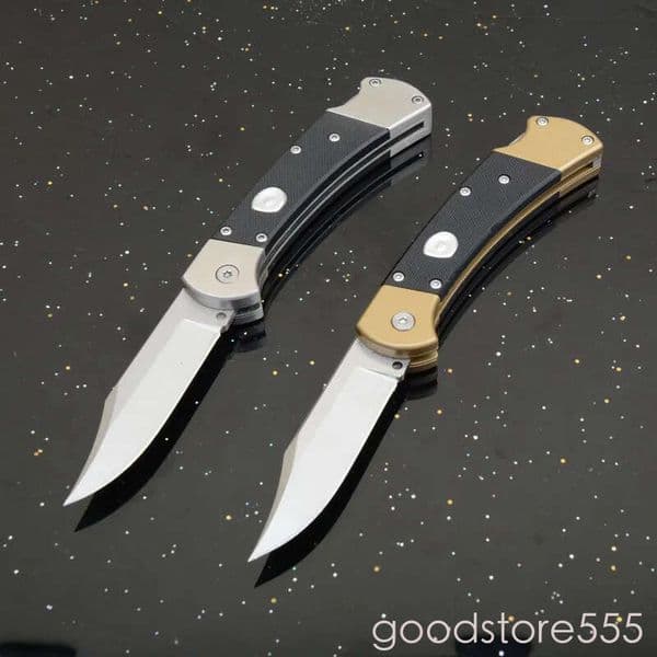 Classical BK112 Folding fixed blade knife pocket knife Knife 2.73 D2 Blade, G10 couteau Handles, Leather Sheath
