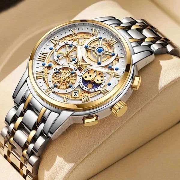Top Brand LIGE Watch Big Sports Quartz Mens Watches Waterproof Chronograph Wristwatch Relogio Masculino For Men