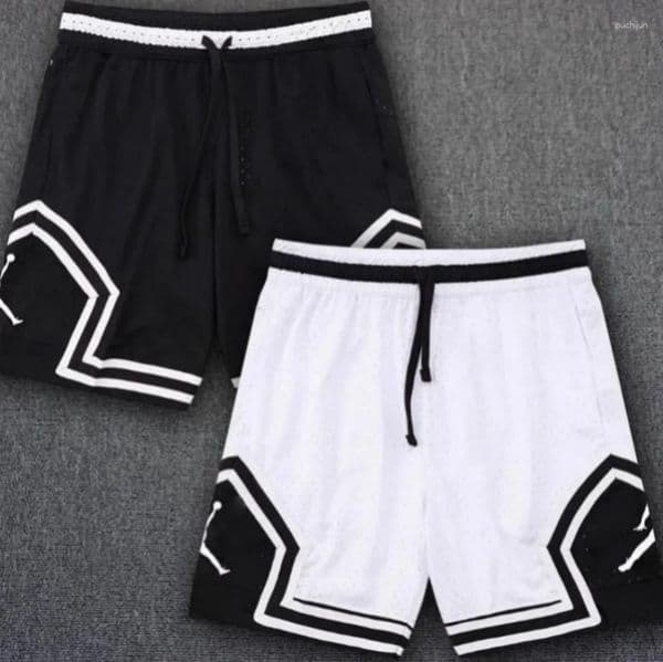 Men's Quick Dry Loose Fit Short Sleeve Basketball Shorts Breathable American Casual Sports Shorts Summer Trendy J Shorts