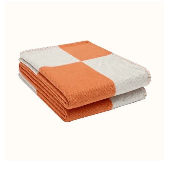 Fashion Cashmere Designer Blanket Soft Wool Curling Scarf Shawl Portable Warm Plaid Sofa Bed Wool Knit Throw
