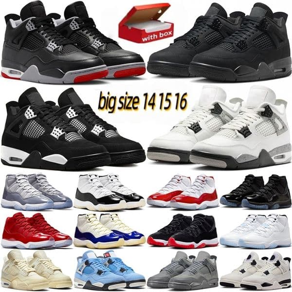 With Box 11 Basketball Shoes Men Women 11S Cherry Cool Concord Bred UNC Gamma Blue Midnight Navy DMP Space Jam olive 4s Basketball Black Cat University Sneakers