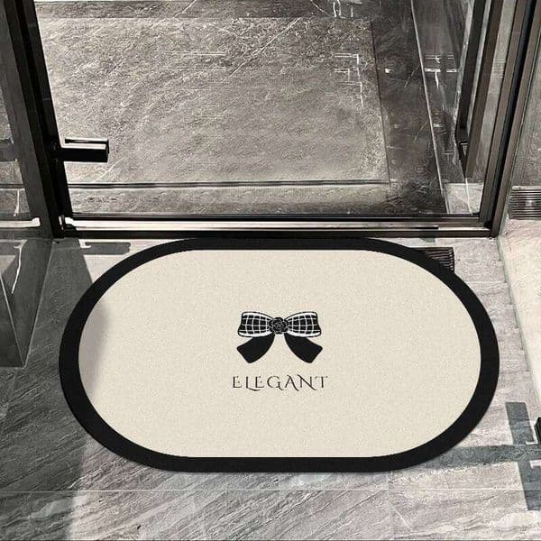 Diatom mud bathroom absorbent floor mat household toilet entrance advanced sense non-slip quick-drying wear-resistant carpet 26Y0317