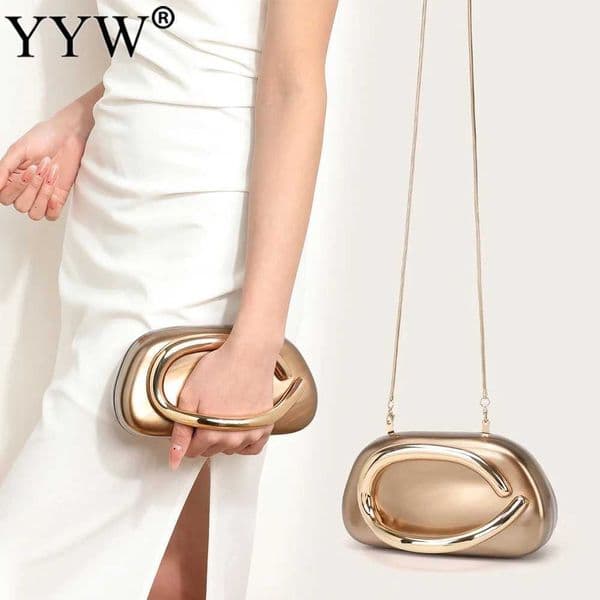 Acrylic Box Clutch Handbag For Women Evening Banquet Bags Wedding Party Chain Crossbody Shoulder Bag Ladies Dinner Purses H260317