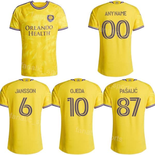Club 2026 SC Orlando City 11 TIAGO Soccer Jerseys Mans 24 DORSEY 77 ANGULO 19 TAIFI 71 CREPEAU 8 OJEDA 13 McGUIRE 4 BREKALO 10 OJEDA PASALIC Football Shirt Kits Uniform