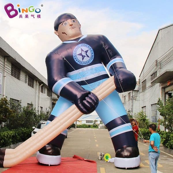 Inflatable Rugby Player for Sports Events - Dribbling Cartoony Decoration Model