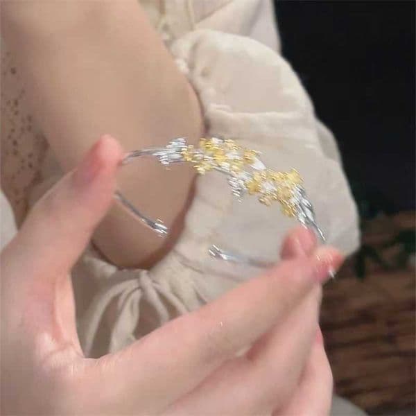 New Chinese Style Osmanthus Bracelet Spring Summer New High-end Niche Simple Light Luxury Versatile Gift for Girlfriend Jewelry L260317