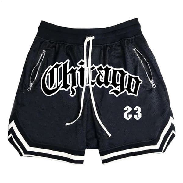 Summer Mens Sports Fitness Shorts Men Basketball Game Training Running Casual Loose Quick-Drying Five-Point Pants 260316