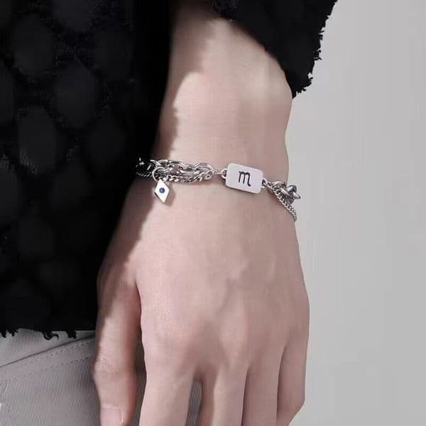 2026 New Designer Luxury Brand Men's Bracelet Light Luxury Niche Design Accessories High-end Titanium Steel Men's Minimalist Style Bracelet Women's Style