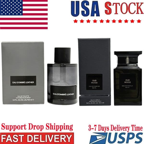 US Fast Delivery Cologne for Man Ombre Leather Oud Wood Designer Parfum Luxe Mens Perfume Fragrance 1e3