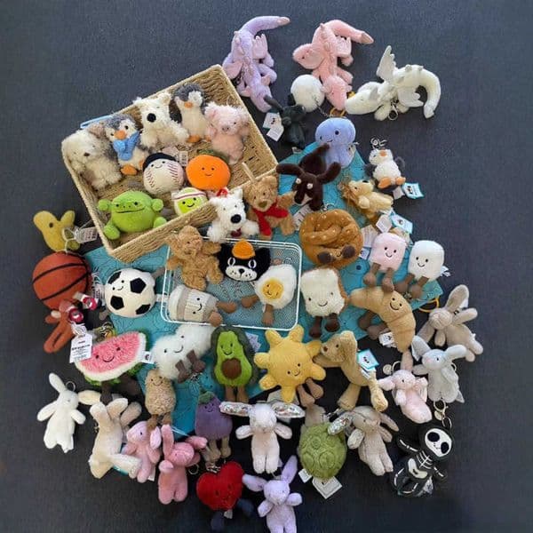 Jellycat Fun Bag Pendant Keychain Cute Accessories Doll Gift Pendant S260317