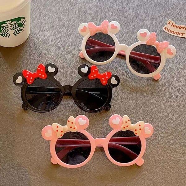 New Children Cute Cartoon UV400 Sunglasses Boys Girls Colors Outdoor Kids Sun Protection Eyewear Baby Sport Shades Glasses S260317