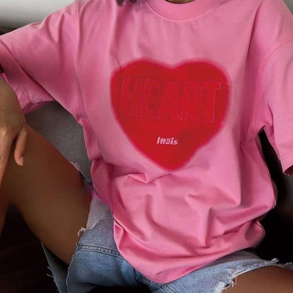 Mardi Hefxessdr Classic Shirt Women's Fashion Casual tee shirts Summer Business shirt Round neck unisex T-shirt top Love pattern High quality tees us size