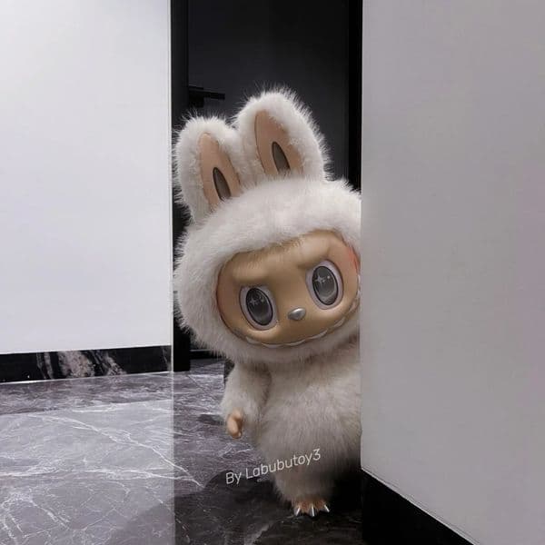 High Quality The Monsters Labubu Large Size Zimomo Angel In Clouds 58cm Giant Vinyl Plush Doll Soft Stuffed Collectible Figure Gift Toys Desktop Ornament YIZHIXING