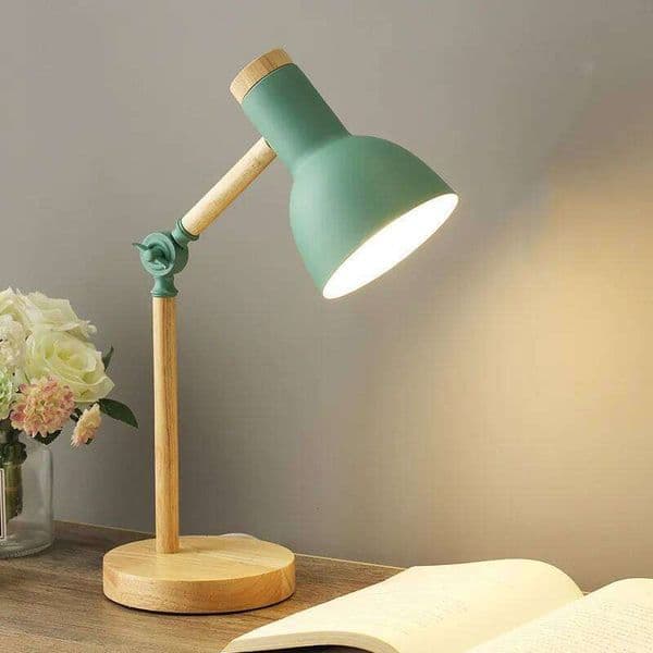 Up and Down Foldable Marcaron Student's Lamps Simple Nordic Wood Desk Lamp EU/US/UK Plug Table Light AC85-260v 26L0318