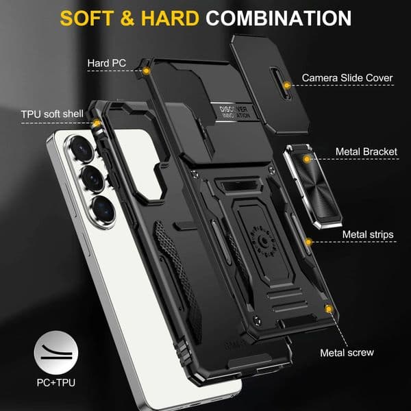 Finger Ring Holder Cell Phone Case For Samsung Galaxy S26 S25 Plus S24 FE S23 S22 S21 Ultra A57 5G A17 A37 A56 A36 A16 30F