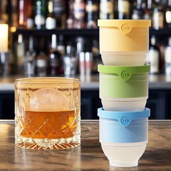 Ice Ball Moulds Round Cube Large Makers Sphere Maker Tray Reusable Silicone 260312